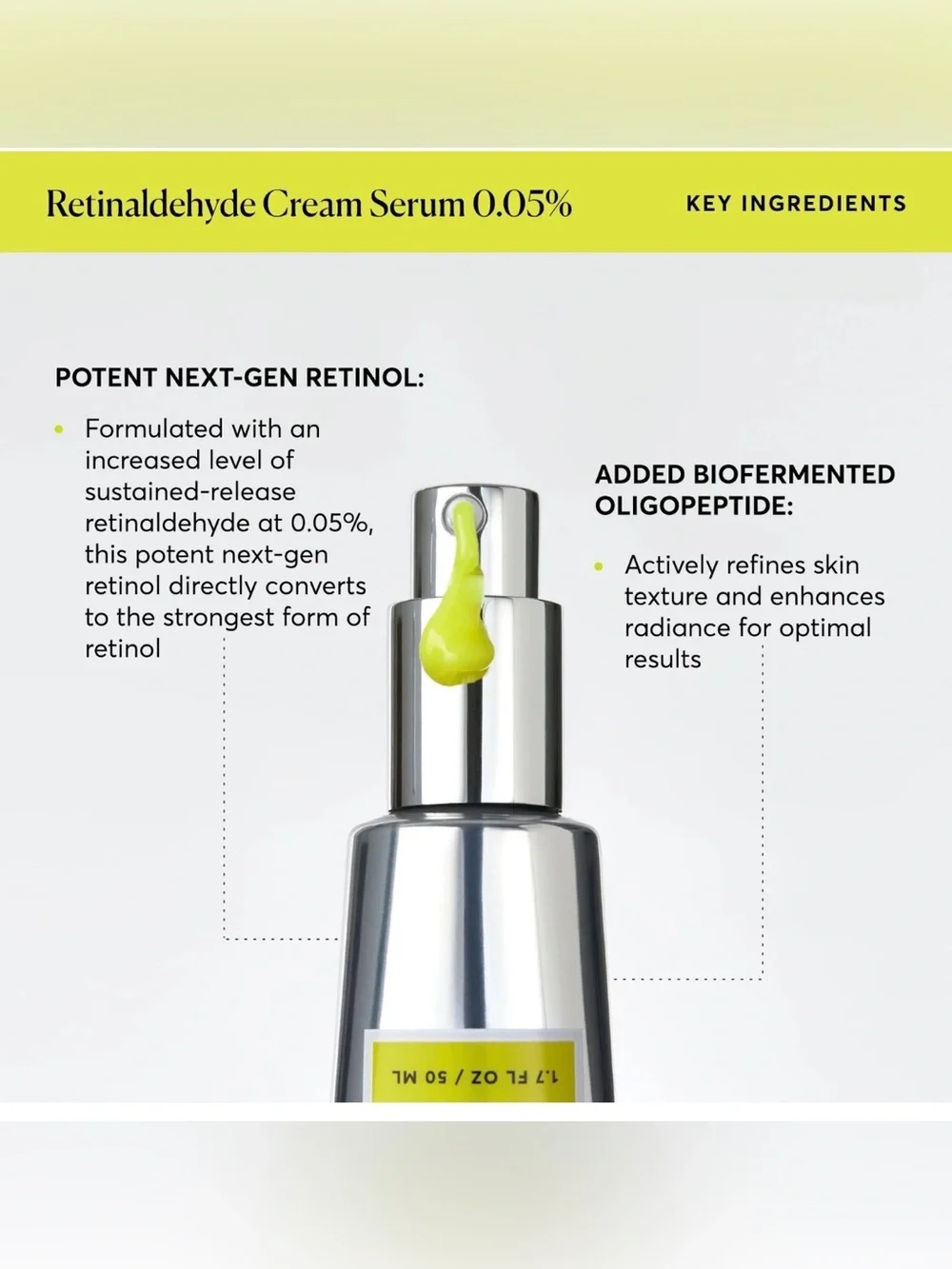 Naturium Retinaldehyde Cream Serum 0.05%, Advanced 1.7 Ounce NIB